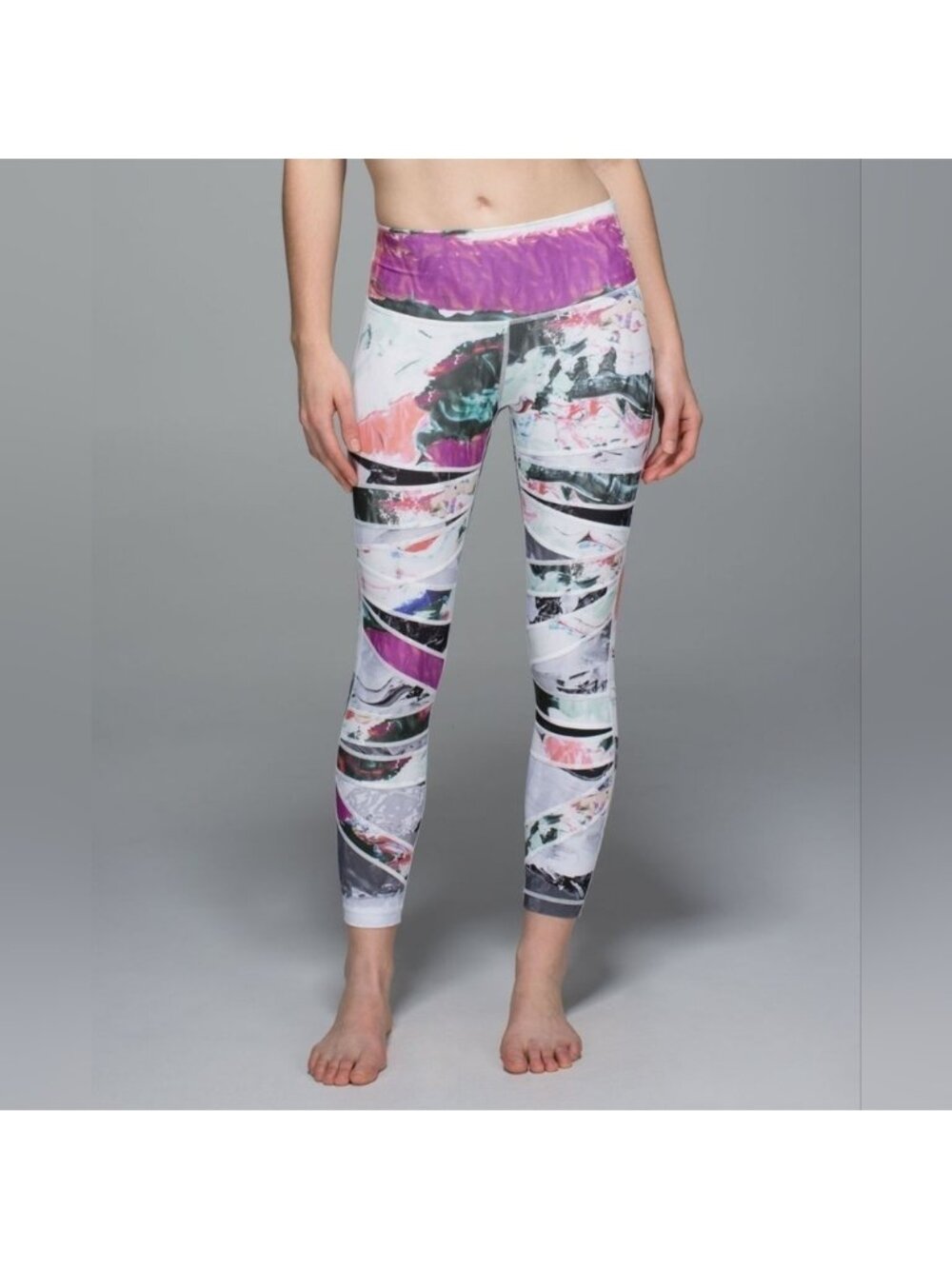 Lululemon High Times Pant Pigment Wave Multi / Biggie Pigment Wave White Black 4